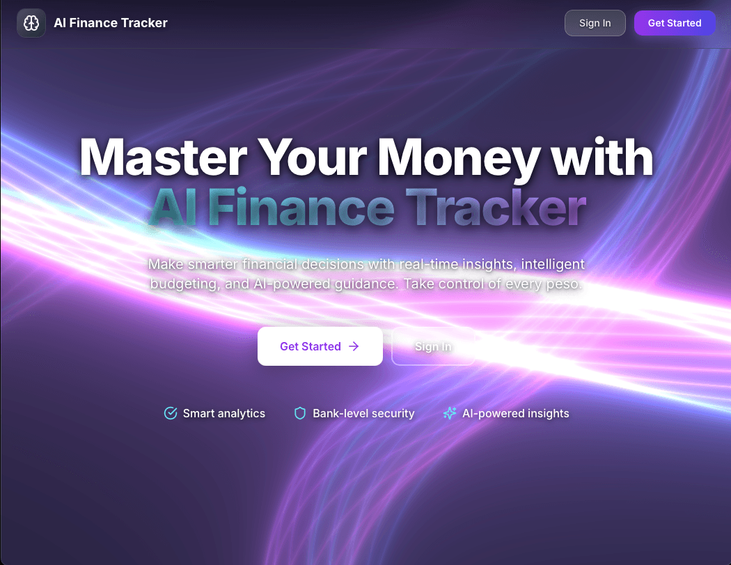 AI Finance Tracker